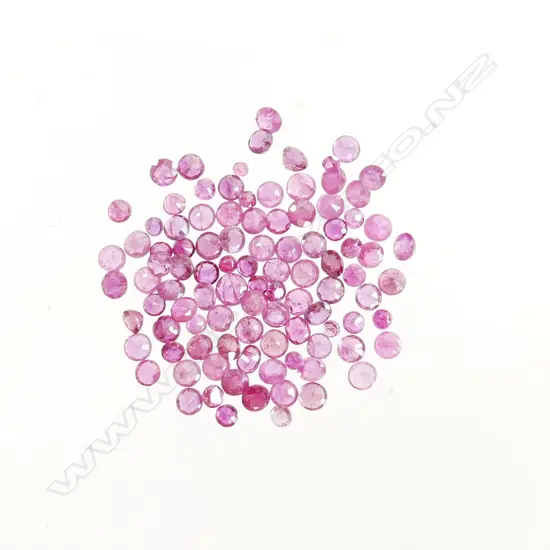 BAG 10CT FACETED RUBIES 