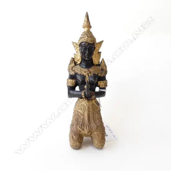 THAILAND GILDED BRONZE TEPANOM H 18CM