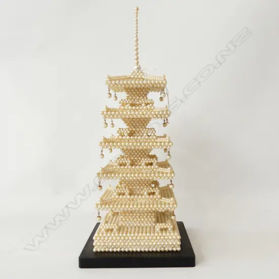 VINTAGE PEARL PAGODA H361mm