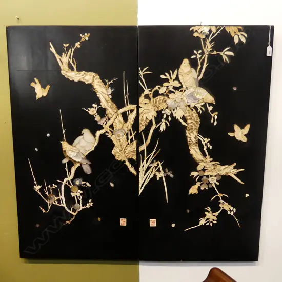 PR OREINTAL MoP INLAID PANELS - LOSSES - 910x480mm