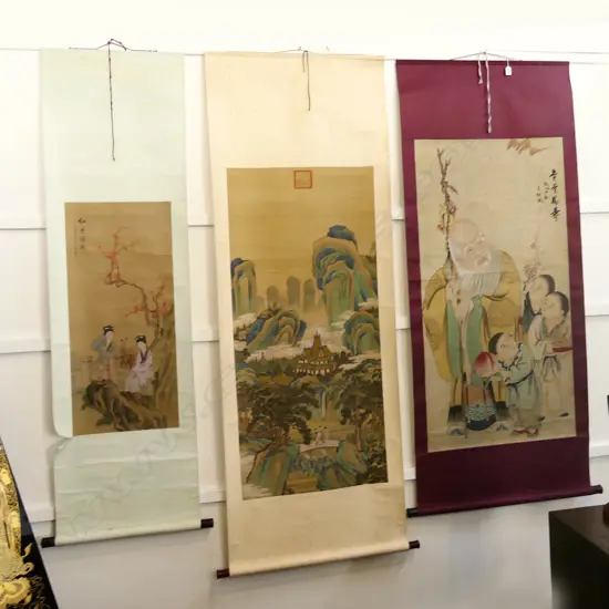 3 ORIENTAL SCROLLS 