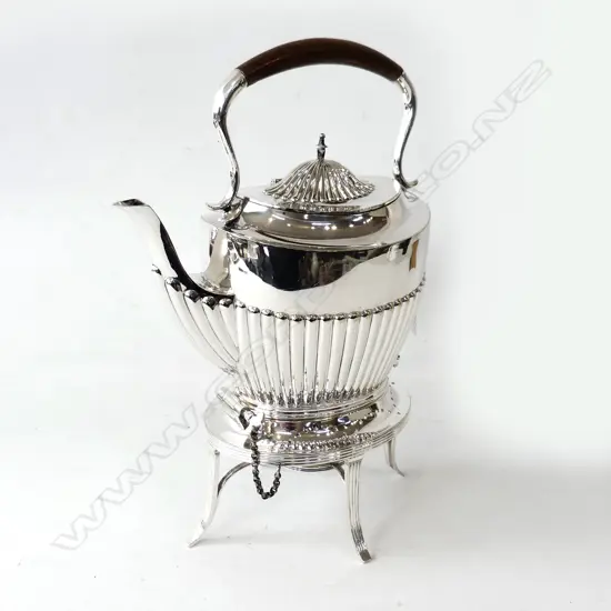 SILVER PLATE SPIRIT KETTLE H.320mm