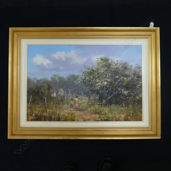 ROBERT TODONAI (AUST. b.1963), LANDSCAPE OIL ON CANVAS, 495x750mm