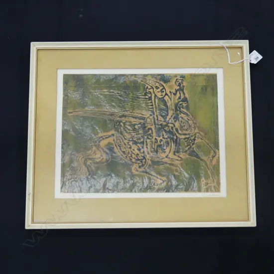 VERE DUDGEON, ABSTRACT ARTWORK, 'MUNE REDUX' 255x330mm