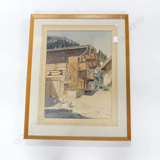 CYRIL WHITEOAK, AUSTRIAN CHALET W/C, 1971 465x345mm