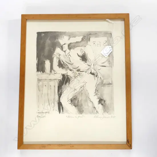 SIGNED PRINT 'MAN IN A PUB' 20/200 305x270mm