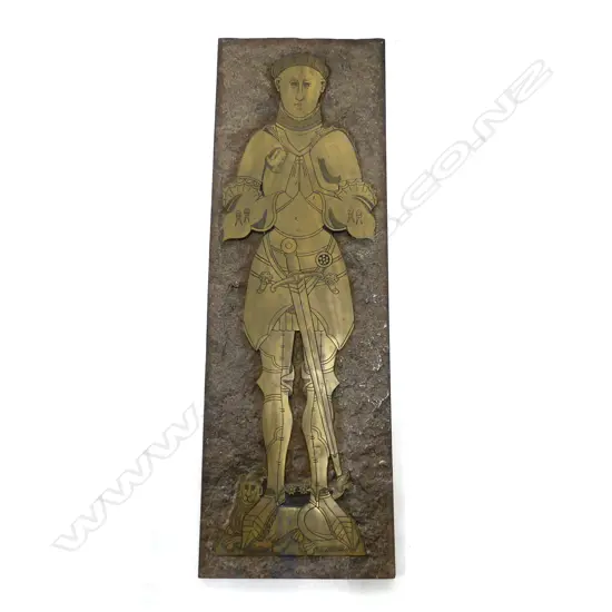 MEDIEVAL STYLE RESIN 'BRASS' ARTWORK 1190x390mm...
