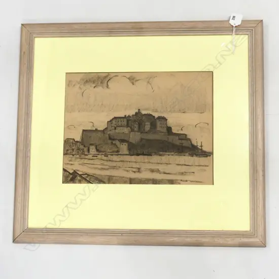 JOHN WEEKS, FRANCE 1925, PENCIL ON PAPER 230x310mm