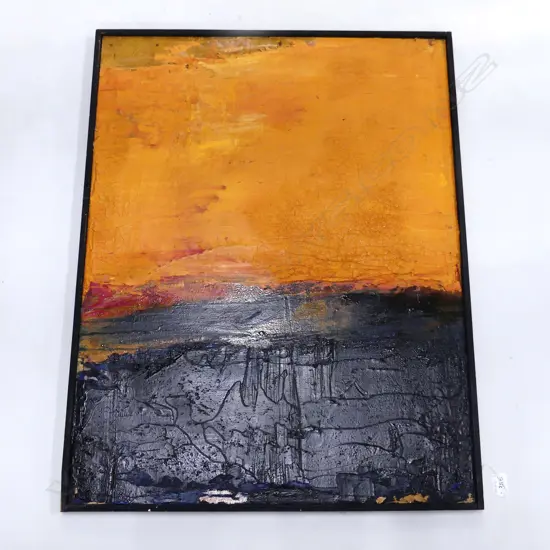 L. ZUNINO, OU VAS TU MON AME?' MIXED MEDIA ON BOARD, SIGNED '99, 850 X 650mm