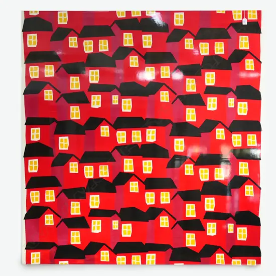 AINO-MAIJA METSOLA 2006 'Cottage' ARTWORK for the design house MARIMEKKO of FINLAND 1465x 1370mm