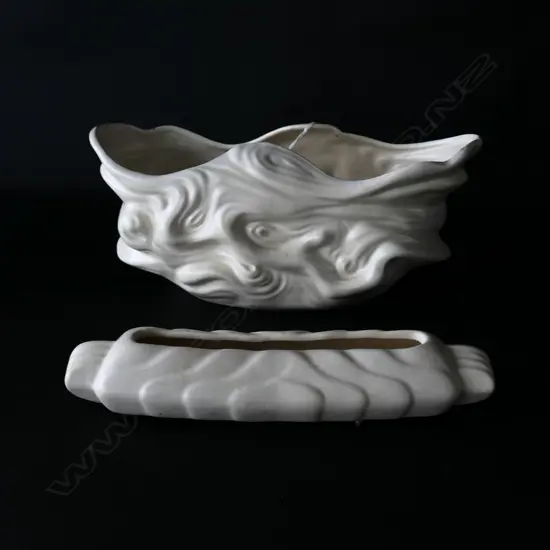 TWO CROWN LYNN VASES, NO’S 587 AND 141