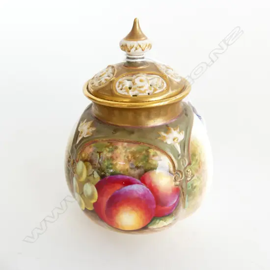 R/WORCESTER LIDDED POTPOURRI BY TOWNSEND H.115mm