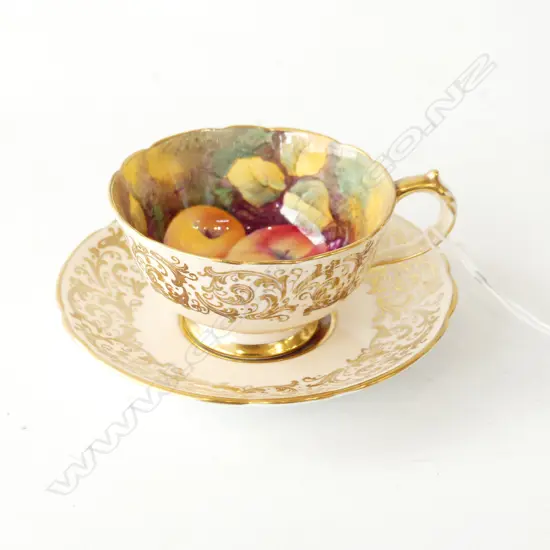 PARAGON HAND PAINTED DEMI TASSE C/S H. HOLLOW 110mm dia