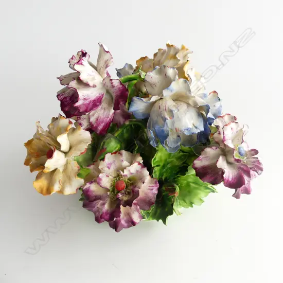 CAPODIMONTE ANEMONES - SIGND AT BASE DIA APPROX. 230mm a/f