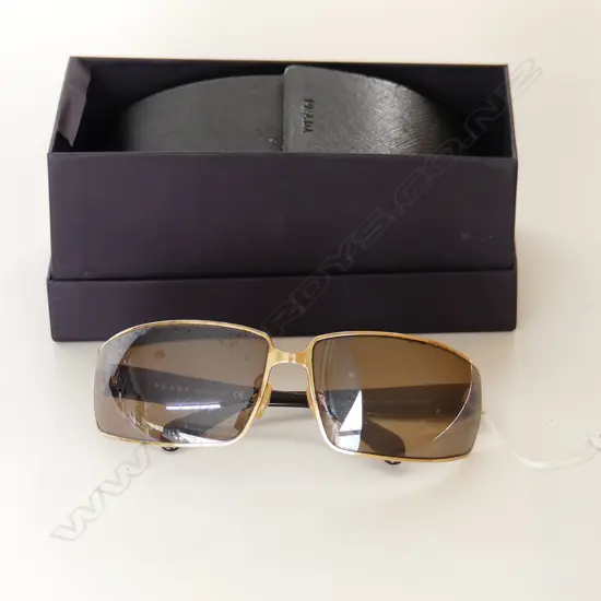 PRADA SUNGLASSES WITH CASE, BOX & CERTIFICATE