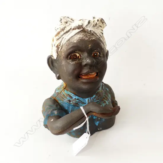 CAST IRON JOHN HARPER MONEY BANK