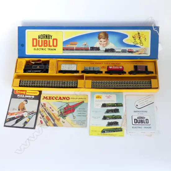 BOXED HORNBY ELECTRIC TRAIN SET  062TANK GOODS TRAIN L640MM 