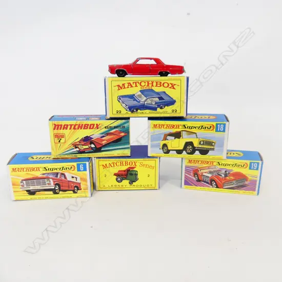8 ASST VINTAGE BOXED MATCHBOX CARS