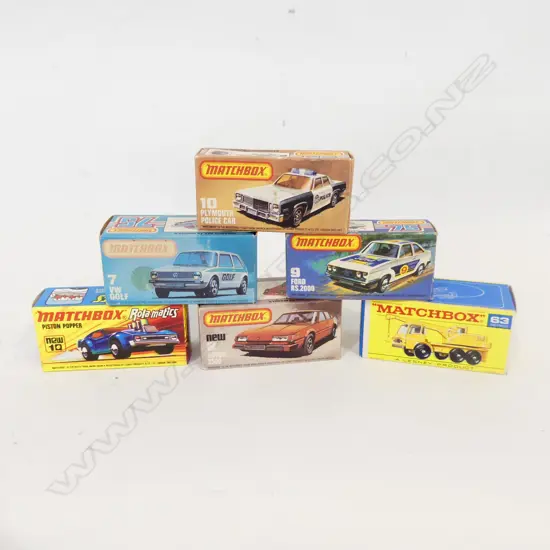 8 ASST VINTAGE BOXED MATCHBOX CARS