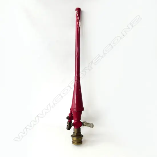 LONG RED PAINTED FIREMANS HIGH PRESSURE HOSE NOZZLE L950MM