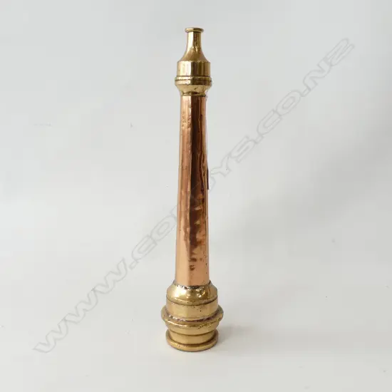 BRASS & COPPER FIREMANS HOSE NOZZLE L450MM