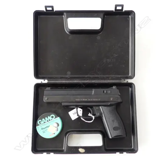 SPANISH GAMO AF10 AIR PISTOL, CASED buyer must be 16years or older