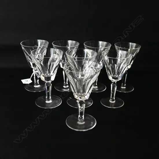 8 WATERFORD SHEILA PATTERN LIQUEUR GLASSES H.115mm