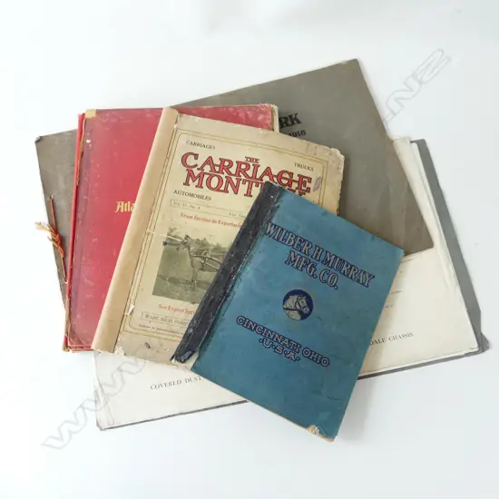   EARLY 20THC CARRIAGE + EARLY MOTOR VEHICLE CATALOGUES &  PLANS/BLUEPRINTS