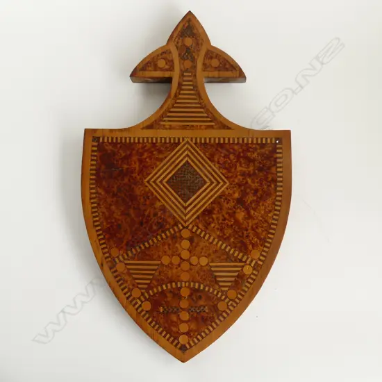 INLAID MARQUETRY SHEILD 480x285mm