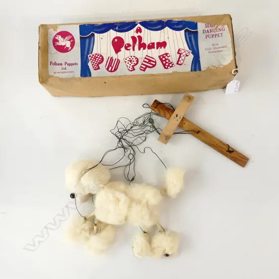 VINTAGE PELHAM POODLE PUPPET IN BOX
