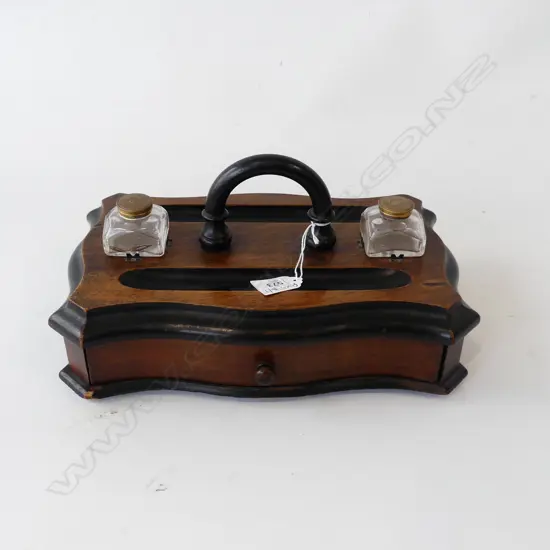 ANTIQUE MAHOGANY WRITING SET 310x200mm