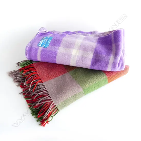 2 WOOLLEN BLANKETS; KAIAPOI, OTHER