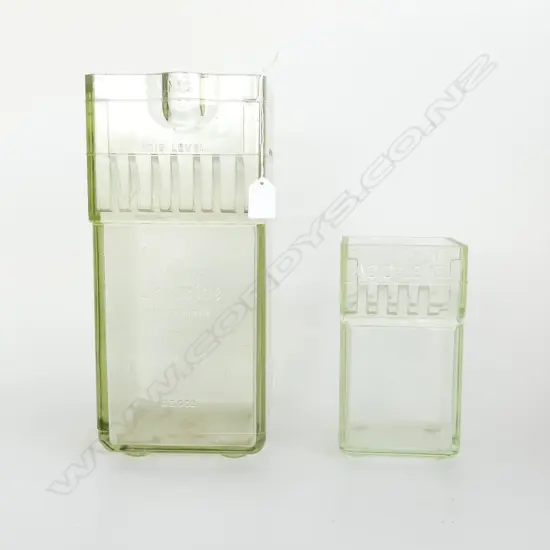 2 VINTAGE ACID BATTERY VASES H.370mm / 215mm