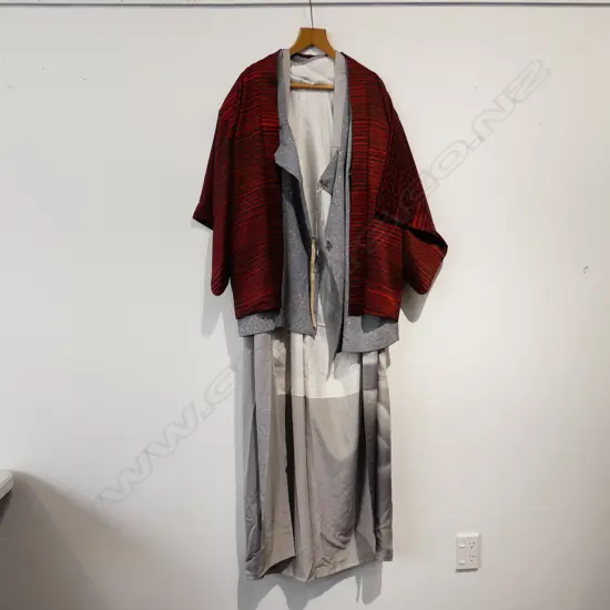 THREE KIMONOES, OF VARYING LENGTHS