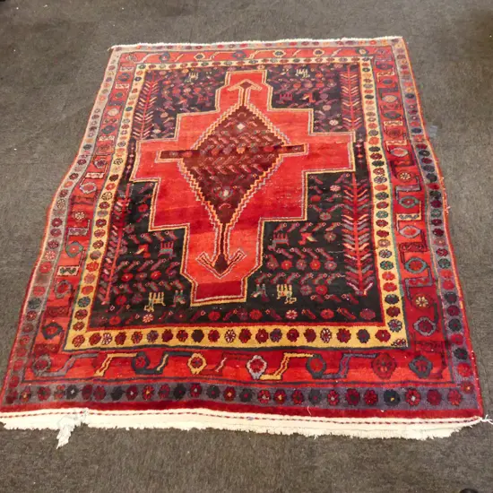 HAND KNOTTED WOOL PILE RUG 1630x1310mm
