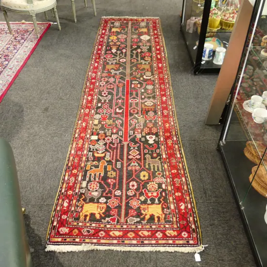 IRANIAN HAND KNOTTED WOOL PILE RUNNER 3000x800mm
