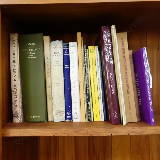 BOX LOT ASST. BOOKS; NZ PLANTS