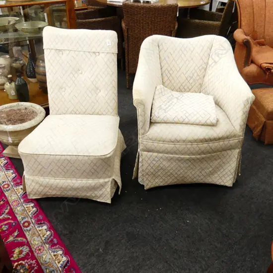 2 UPHOLSTERED CHAIRS