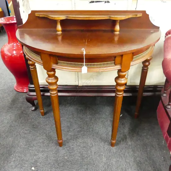 DEMI LUNE HALL TABLE 910x400x855mm