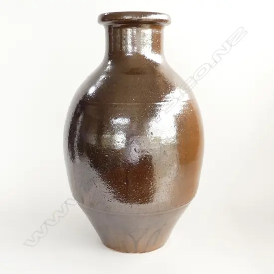 LARGE JAPANESE BIZEN 19TH CENTURY WINE OR SOY SAUCE FERMENTING JAR H.560mm