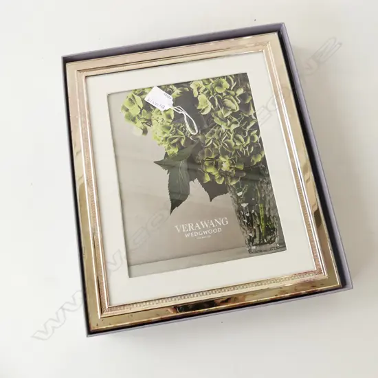 VERA WANG FOR WEDGWOOD SILVER METAL PHOTO FRAME, BOXED, 340 x 290mm (OVERALL)