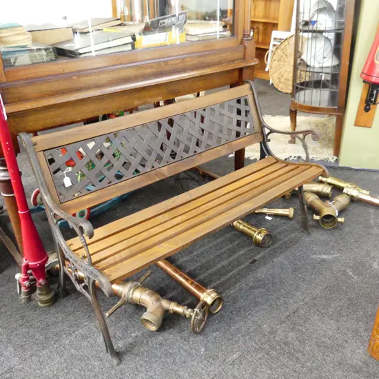 CAST IRON BENCH SEAT ENDS, 1240 X 770mm