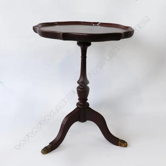 REGENCY STYLE MAHOGANY WINE TABLE H.535mm / 420mm dia