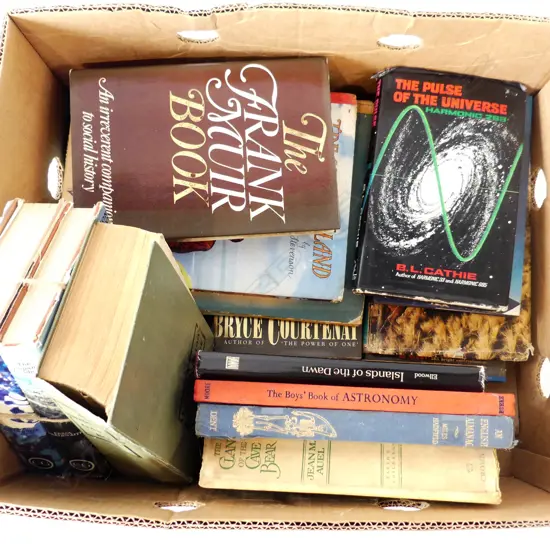 LG BOX VINTAGE BOOKS INCL CHILDRENS, ADULT FICTION & OTHER