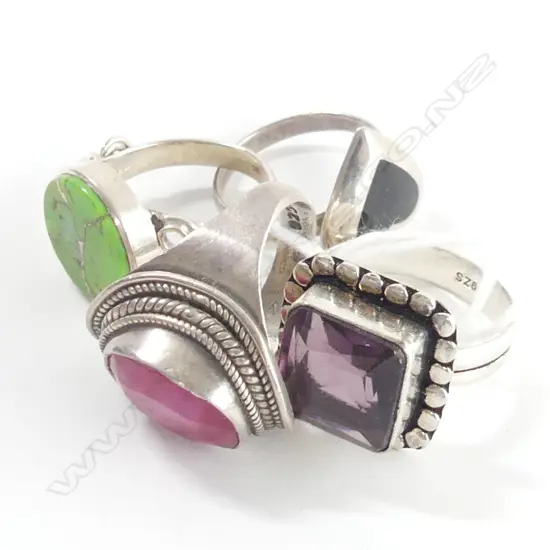 4 925 SILVER DRESS RINGS