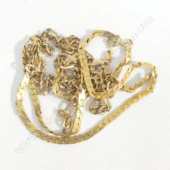 2 X 375 GOLD CHAINS; BOTH A/F  22.97GMS