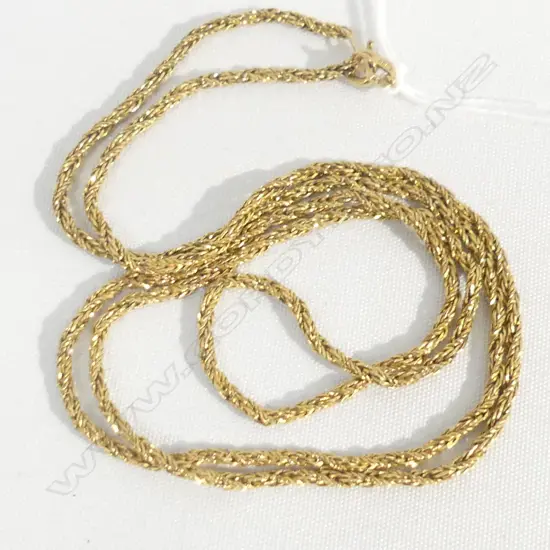 9CT ROPE CHAIN NECKLACE 11.32GMS