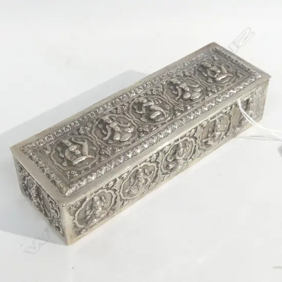 THAI SILVER BOX 211gm 170 x 55 x 40mm