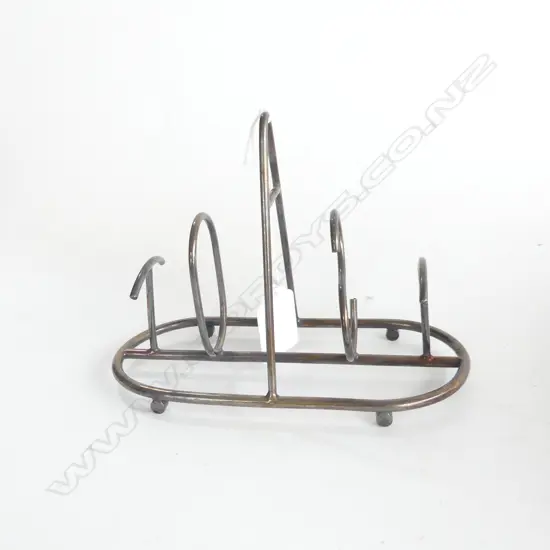 ART DECO SILVER PLATE 'TOAST' TOAST RACK L.160mm