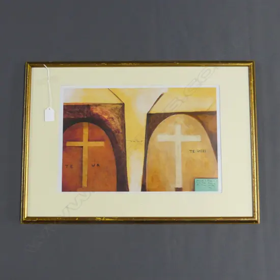 COLIN MCCAHON 'MONUMENTS TO TE WHITI AND TO TE UA: PROPHETS' PRINT 260x390mm